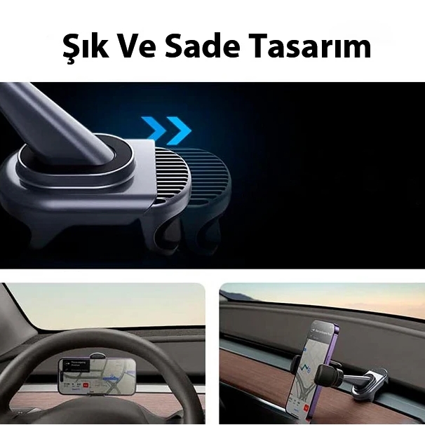 TESLA MODEL Y GÜNEŞ ENERJİLİ TELEFON TUTACAĞI