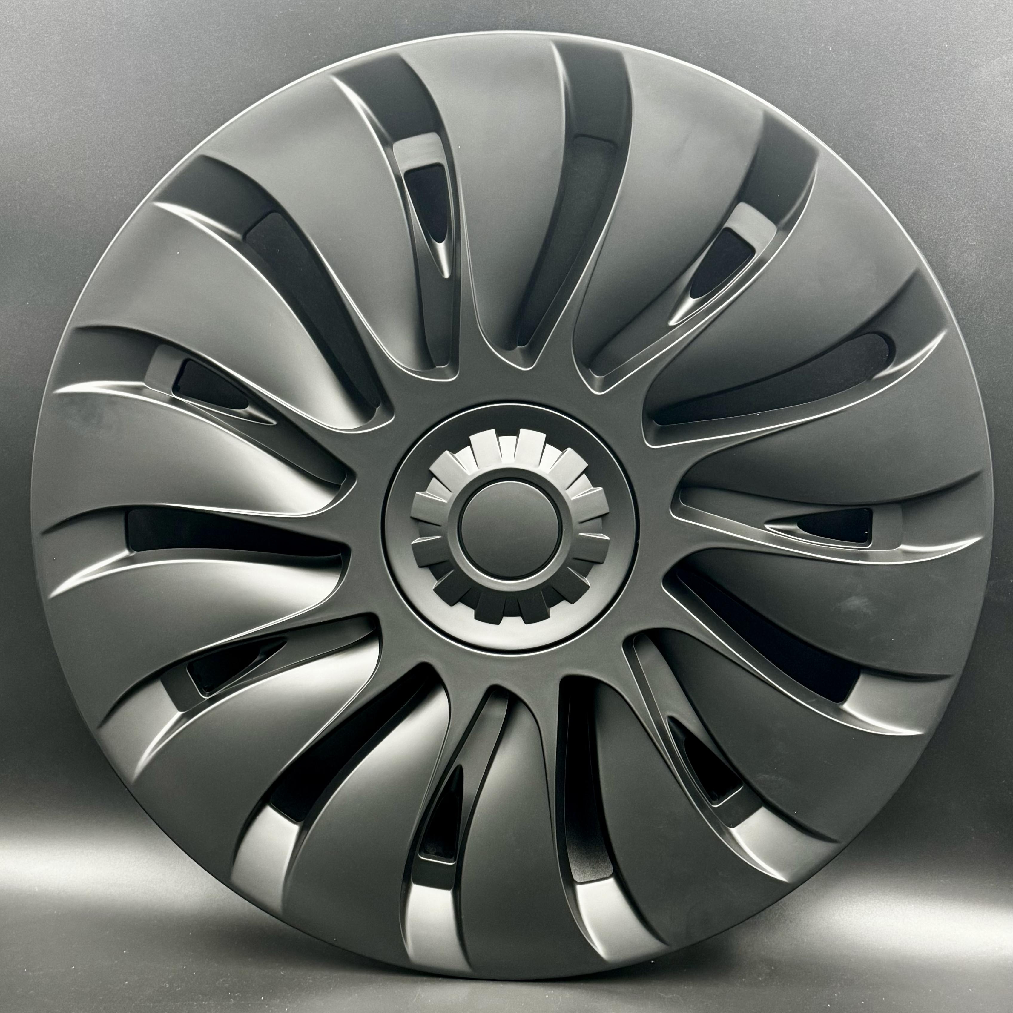 TESLA MODEL Y 19’’ MAT SİYAH UBERTURBINE SOL JANT KAPAĞI (YEDEK PARÇA)