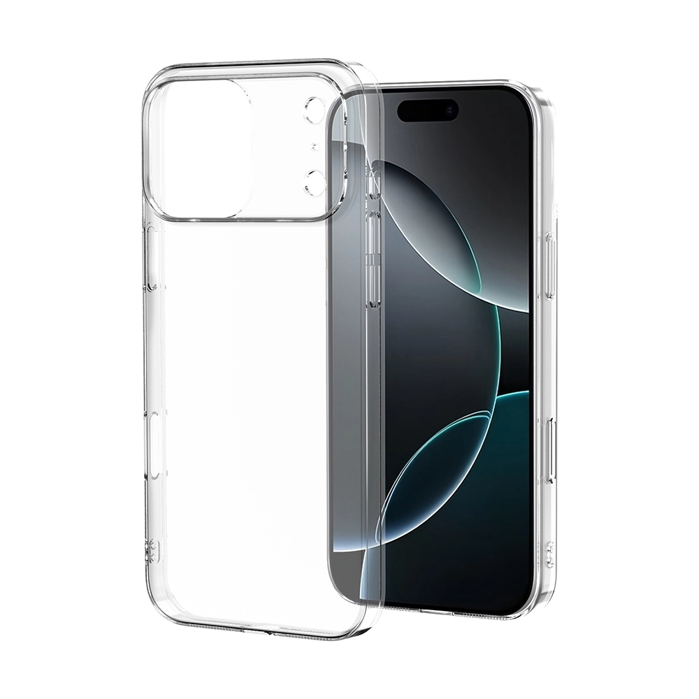 iPHONE 17 PRO KILIF ŞEFFAF SERT DROGA KAPAK