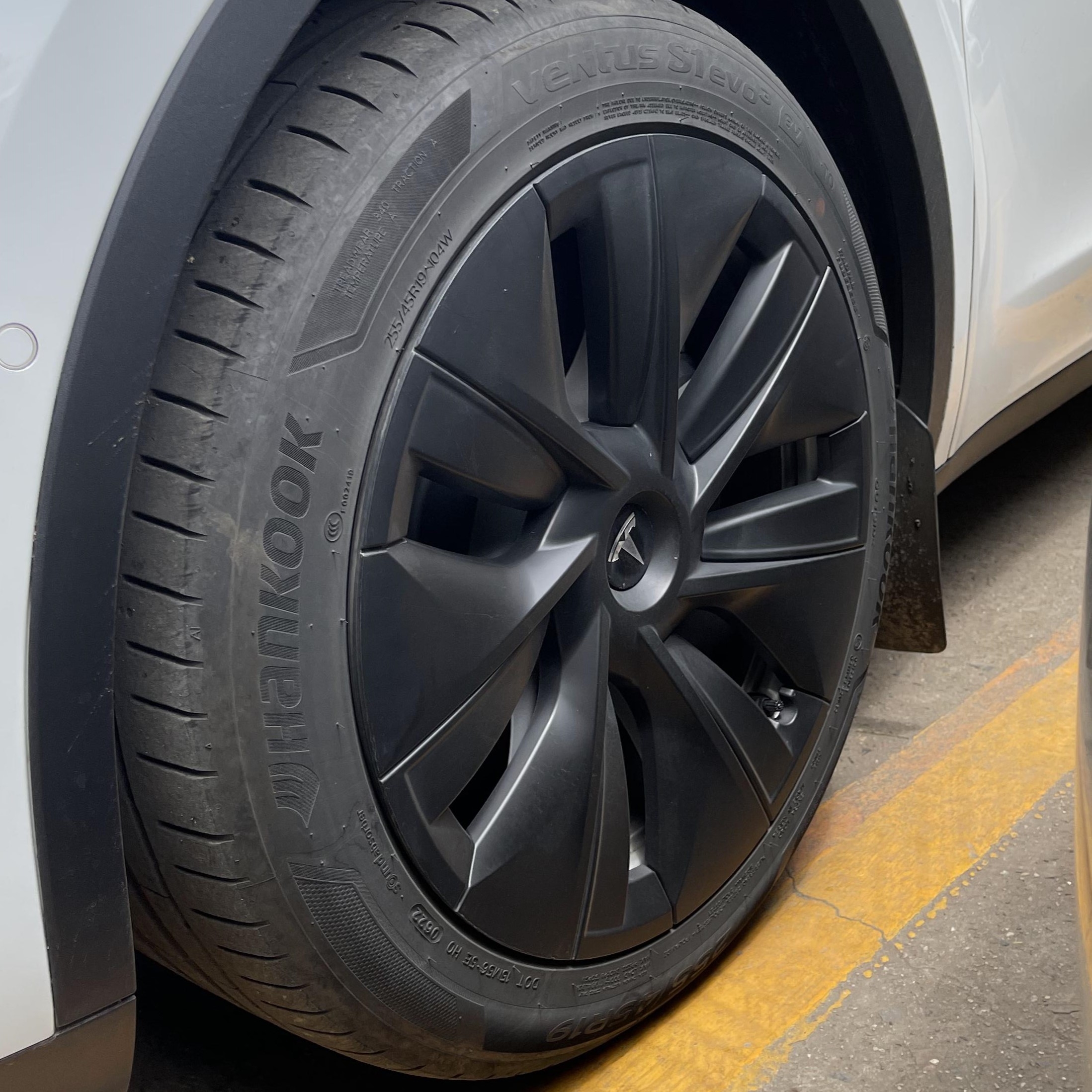 TESLA MODEL Y 19’’ MAT SİYAH ORIGINAL FULL EDGE JANT KAPAKLARI