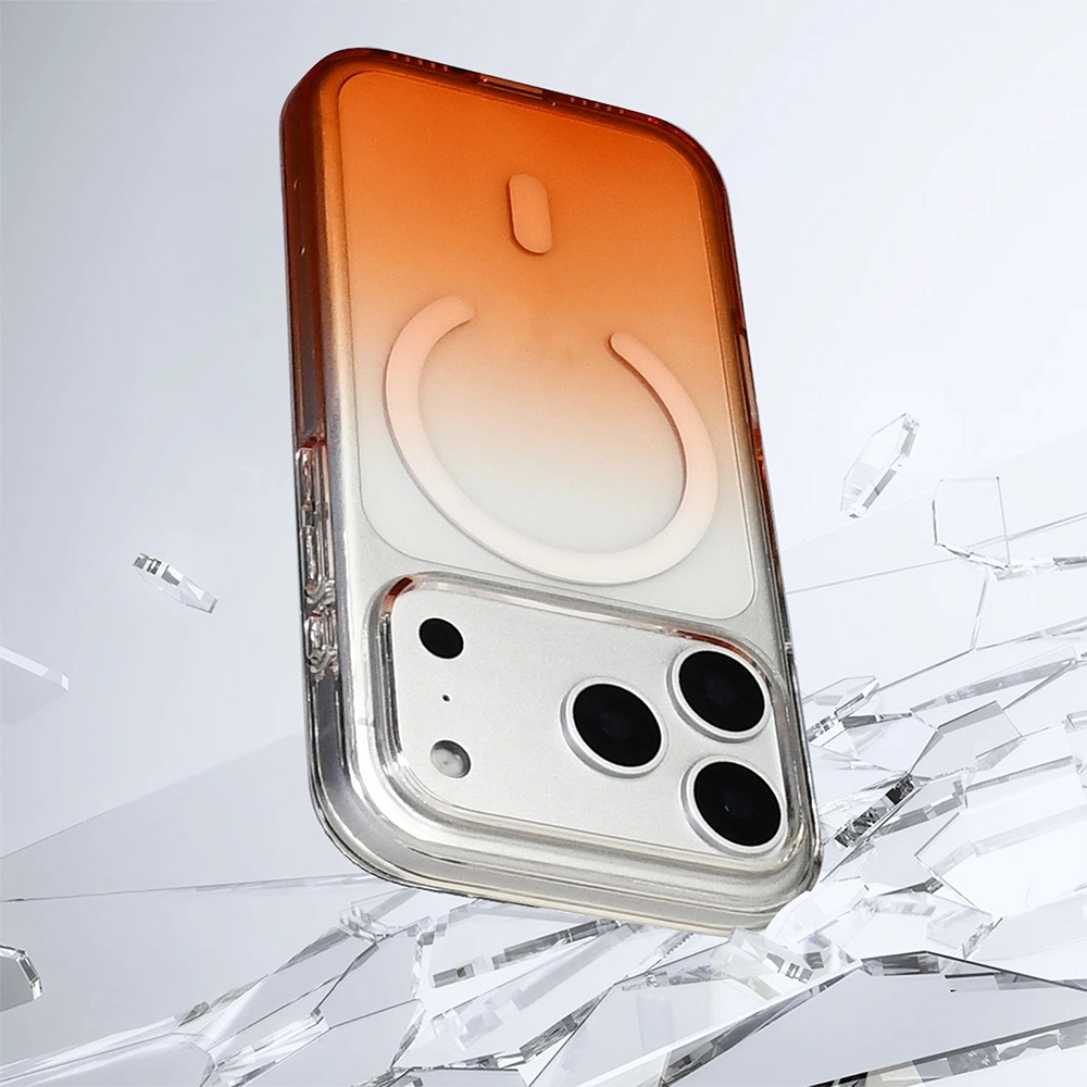 iPHONE 17 PRO MAX KILIF MAGSAFE SEPTİK TURUNCU SİLİKON KAPAK