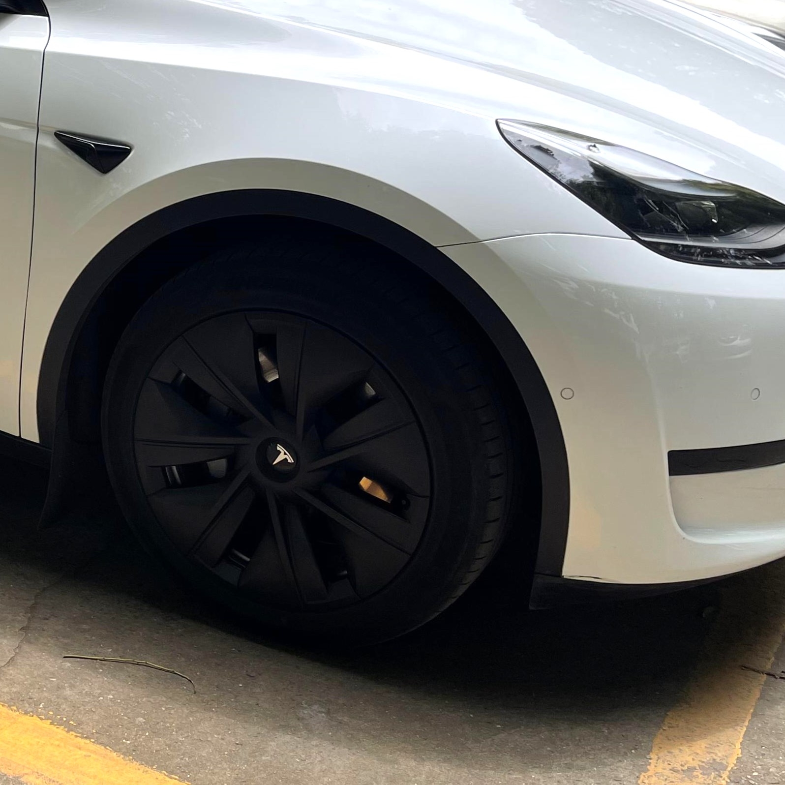 TESLA MODEL Y 19’’ MAT SİYAH ORIGINAL FULL EDGE JANT KAPAKLARI