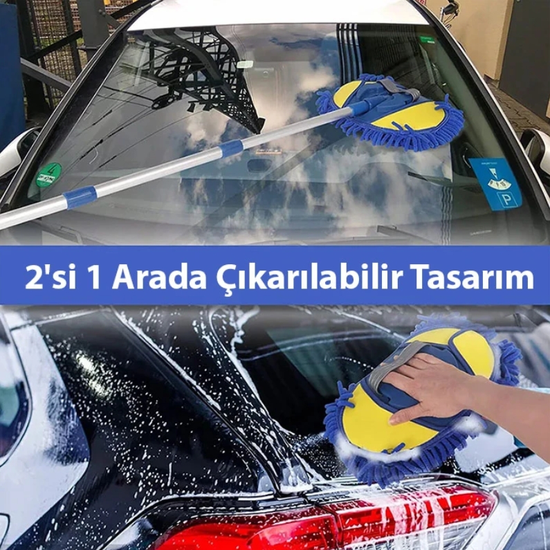 TELESKOPİK MİKROFİBER ARAÇ YIKAMA FIRÇASI