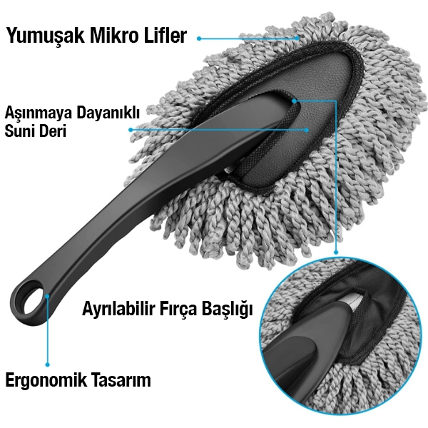 6 PARÇA ARABA VE LASTİK TEMİZLEME SETİ