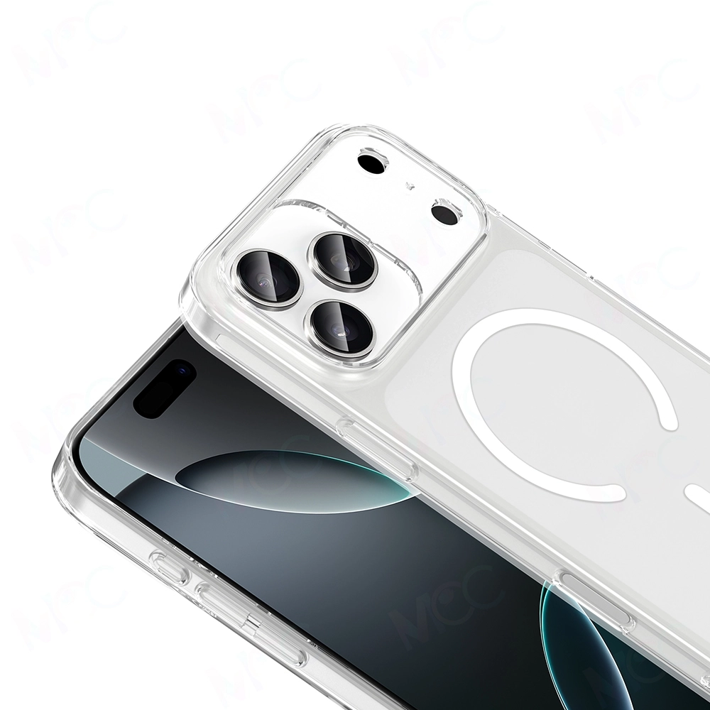 iPHONE 17 PRO MAX KILIF MAGSAFE ŞEFFAF SİLİKON PORTO KAPAK