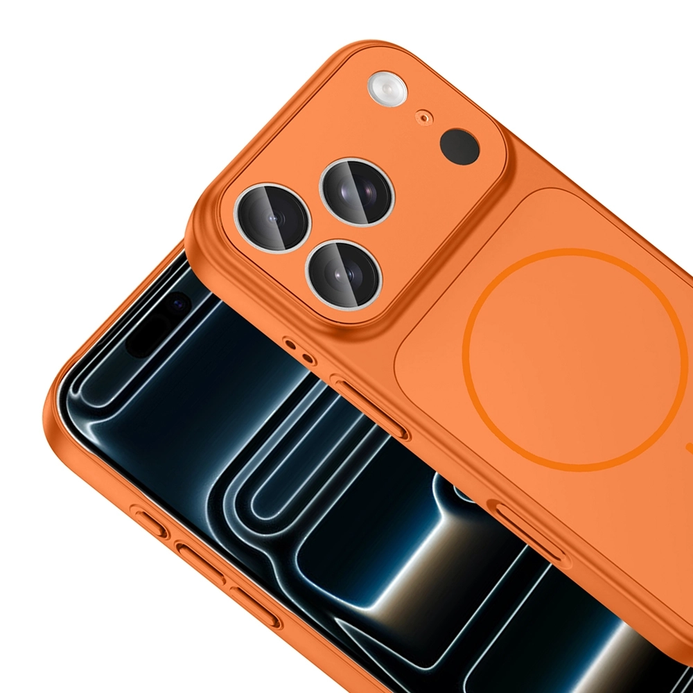 iPHONE 17 PRO MAX TURUNCU KILIF MAGSAFE KAMERA KORUMALI FORMEN KAPAK