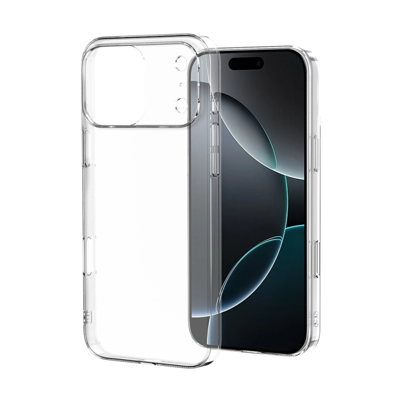 iPHONE 17 PRO MAX KILIF ŞEFFAF SERT DROGA KAPAK