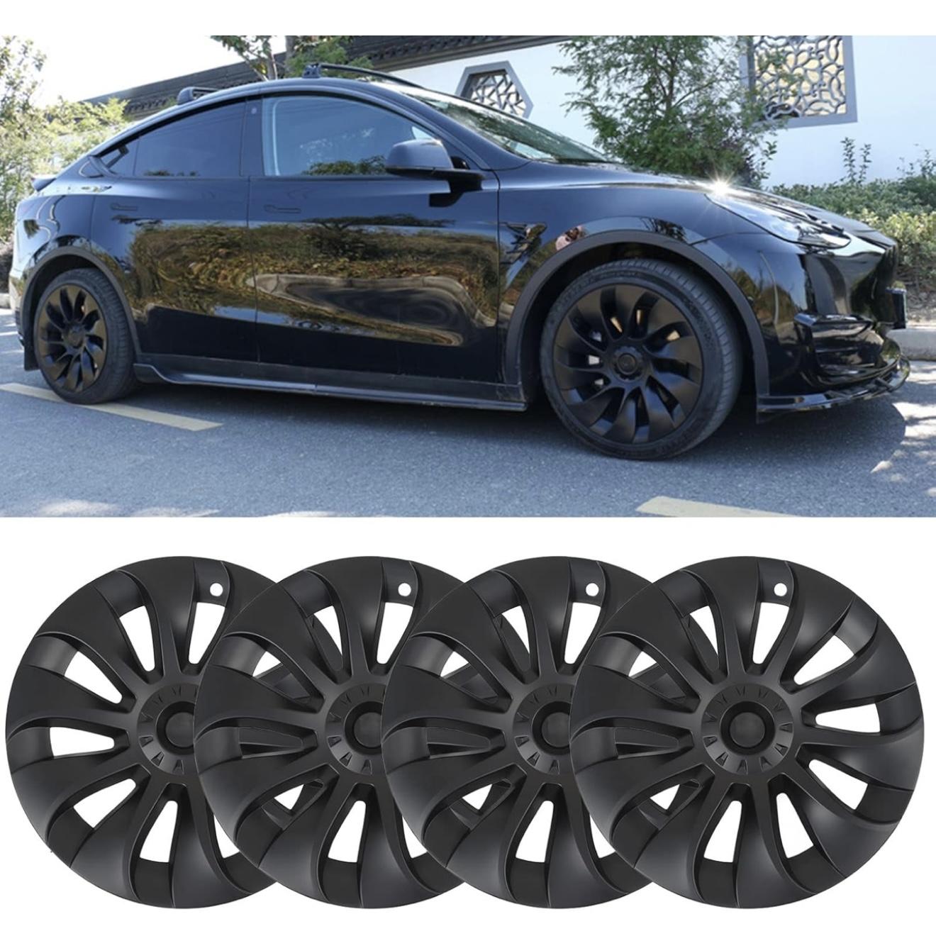 TESLA MODEL Y 20” MAT SİYAH INDUCTION JANT KAPAKLARI