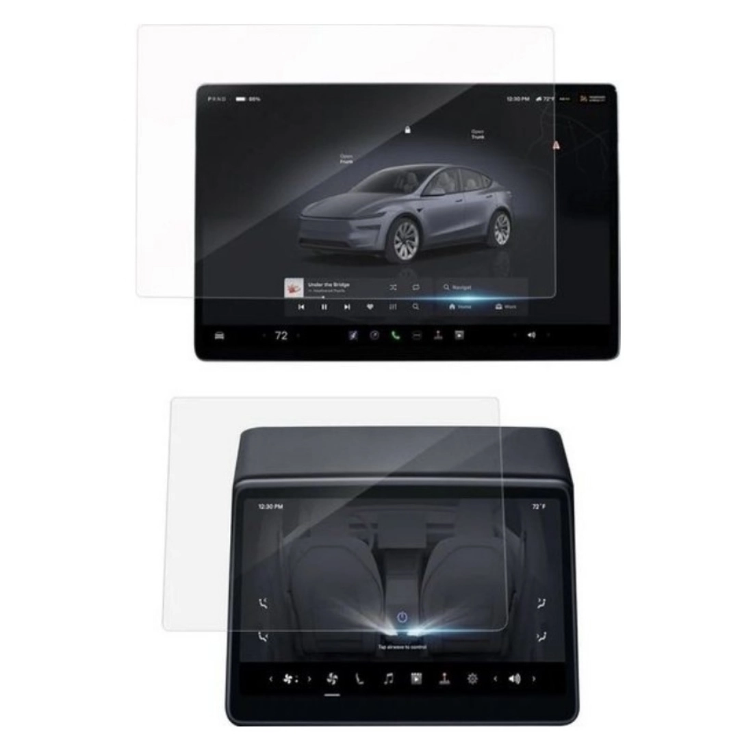 TESLA MODEL Y JUNIPER İKİLİ PARLAK EKRAN KORUYUCU
