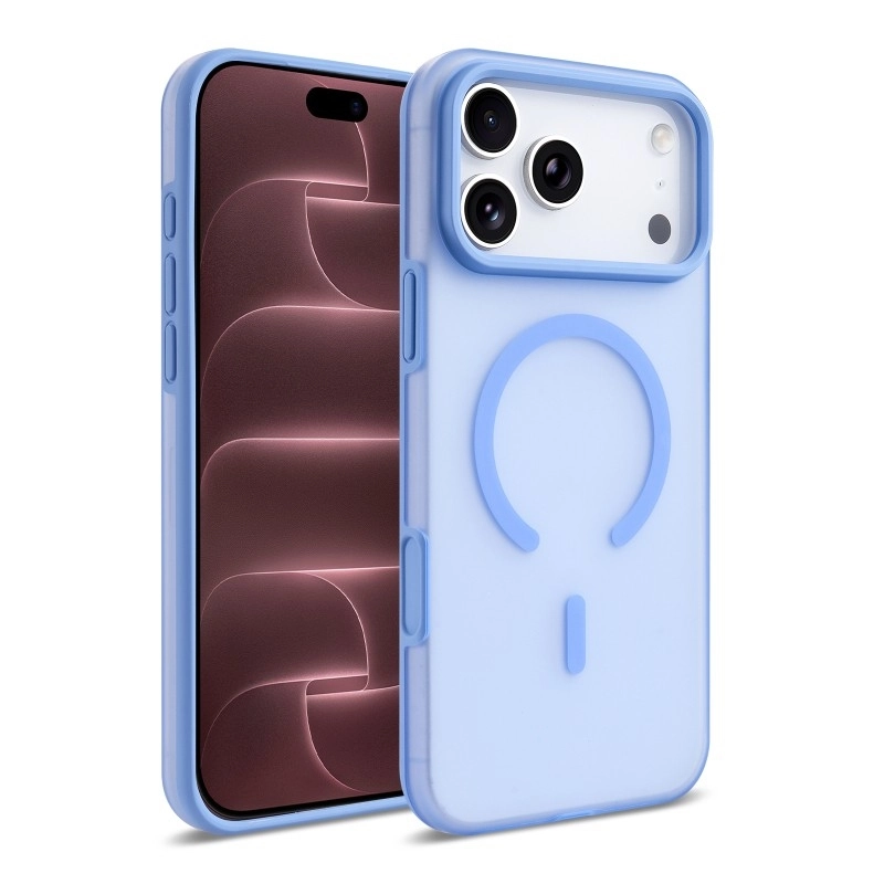 iPHONE 18 PRO MAX MAVİ KILIF MAGSAFE KUIN KAPAK