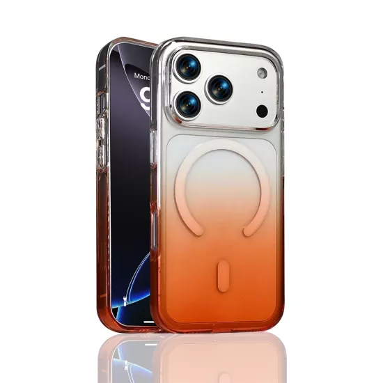 iPHONE 17 PRO MAX KILIF MAGSAFE SEPTİK TURUNCU SİLİKON KAPAK