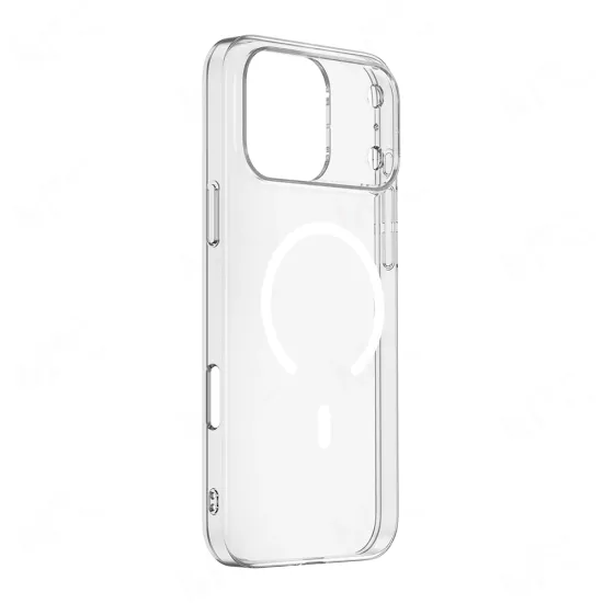 iPHONE 17 PRO MAX KILIF MAGSAFE ŞEFFAF SİLİKON PORTO KAPAK