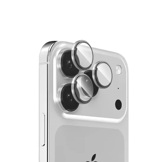iPHONE 17 PRO / PRO MAX GÜMÜŞ MICRO KAMERA LENS KORUYUCU