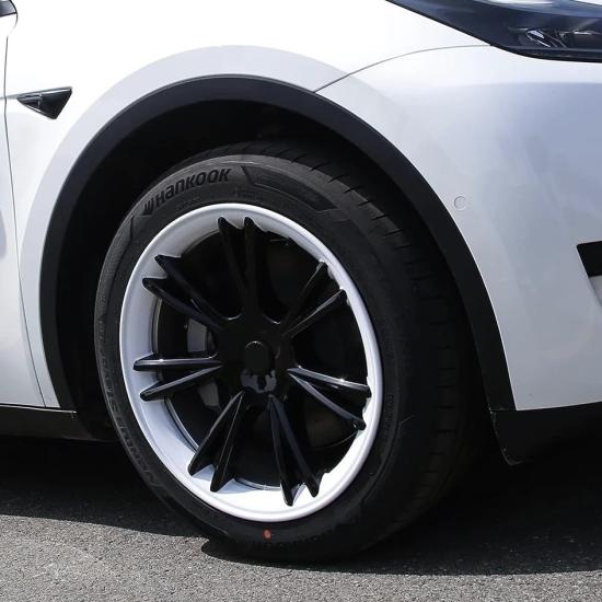 TESLA MODEL Y 19’’ SİYAH BEYAZ SPORTS JANT KAPAKLARI