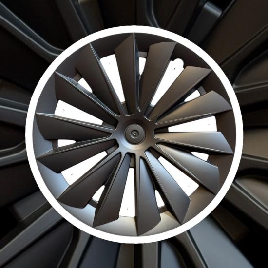 TESLA MODEL Y 19’’ MAT SİYAH SUN SPORTS JANT KAPAKLARI V2