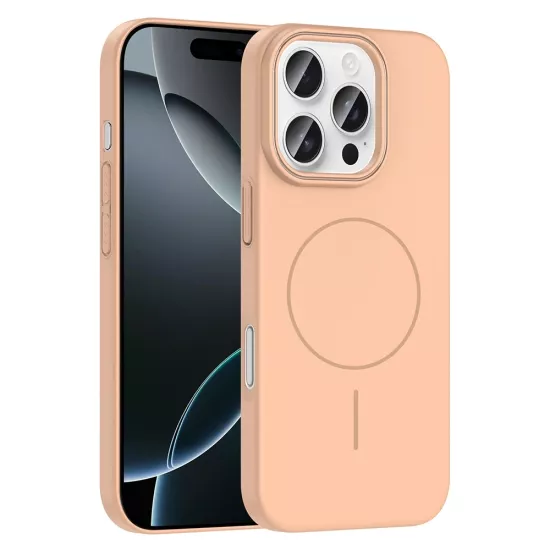 iPHONE 16 PRO MAX KILIF MAGSAFE DESERT TITANIUM SERT RUBY KAPAK