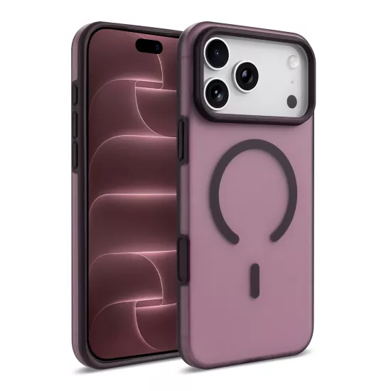 iPHONE 18 PRO MAX BURGONYA KILIF MAGSAFE KUIN KAPAK