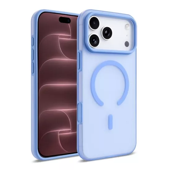 iPHONE 18 PRO MAX MAVİ KILIF MAGSAFE KUIN KAPAK